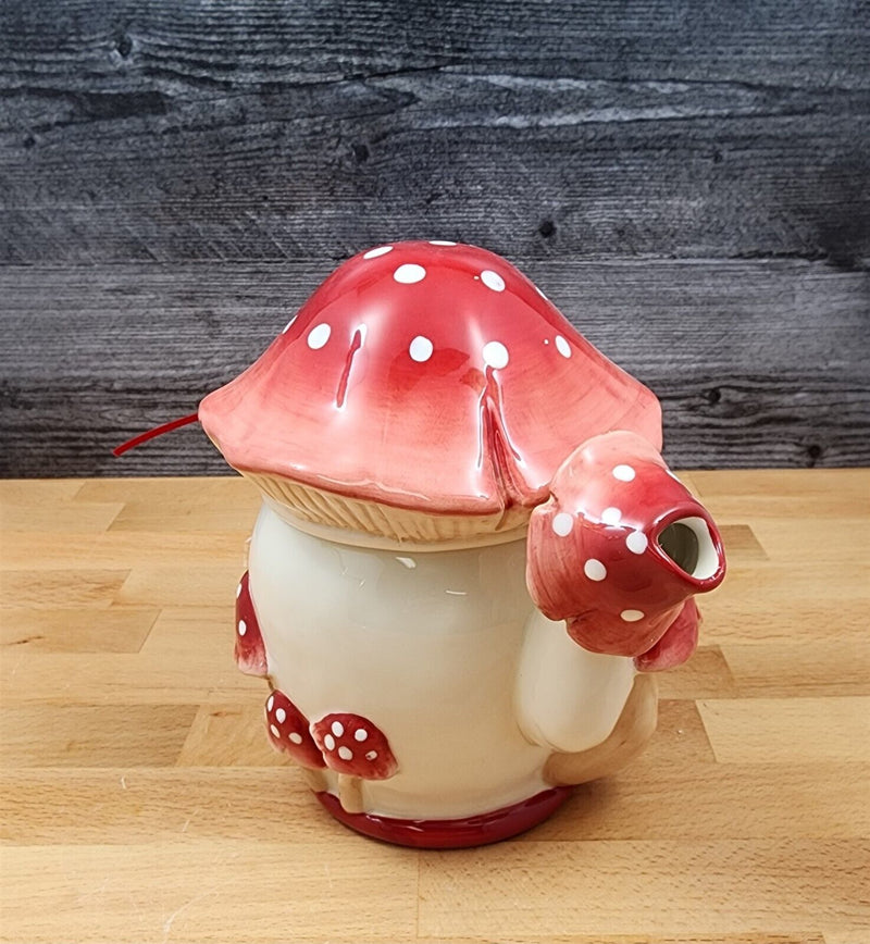 Load image into Gallery viewer, Mushroom Teapot Ceramic Tea Pot by Blue Sky Heather Goldminc Serving Decor
