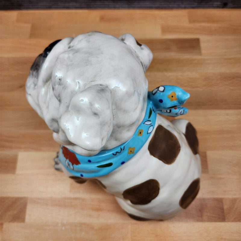 Load image into Gallery viewer, Penelope Bull Dog Cookie Candy Treat Jar Canister Figurine by Blue Sky

