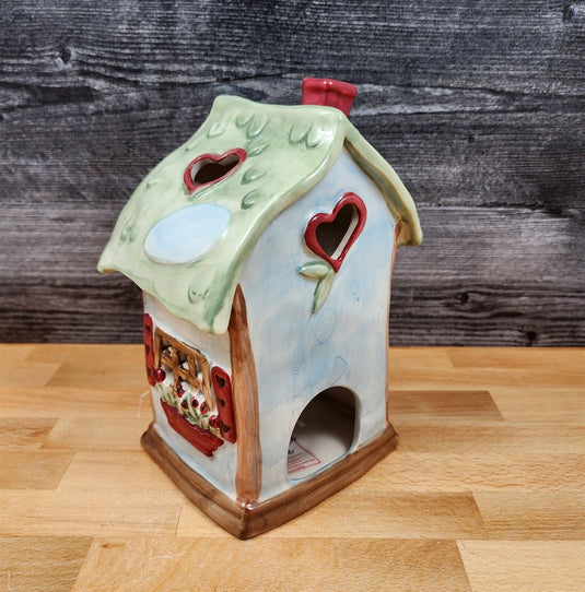 Love Lives Here Candle House Tealight Holder by Heather Goldminc & Blue Sky