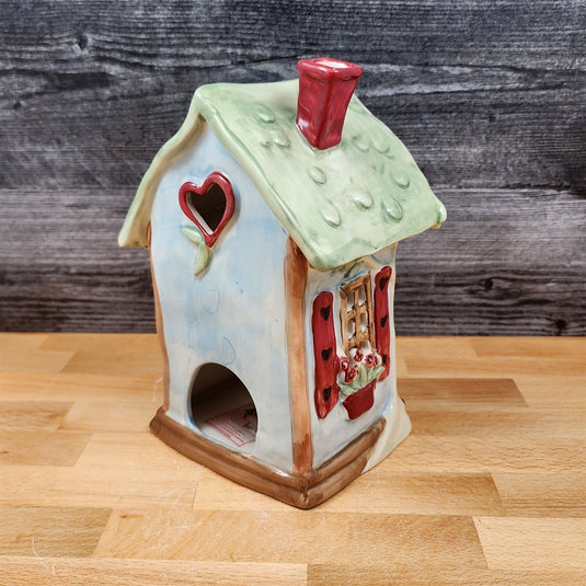 Love Lives Here Candle House Tealight Holder by Heather Goldminc & Blue Sky