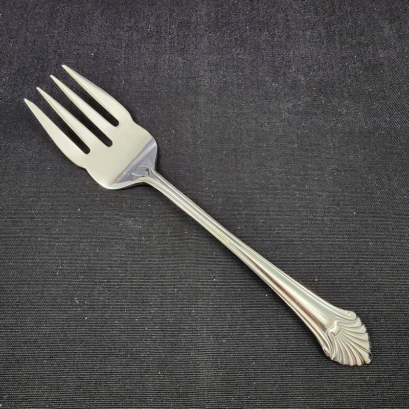 Load image into Gallery viewer, Seafare by Reed &amp; Barton Stainless Medium Fork For Cold Meat Serving 8 5/8 in
