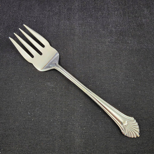 Seafare by Reed & Barton Stainless Medium Fork For Cold Meat Serving 8 5/8 in