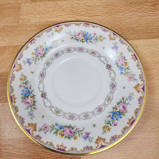 Marlene by Syracuse Footed Tea Cup & Saucer Set of 4 Mug Old Ivory Made In USA