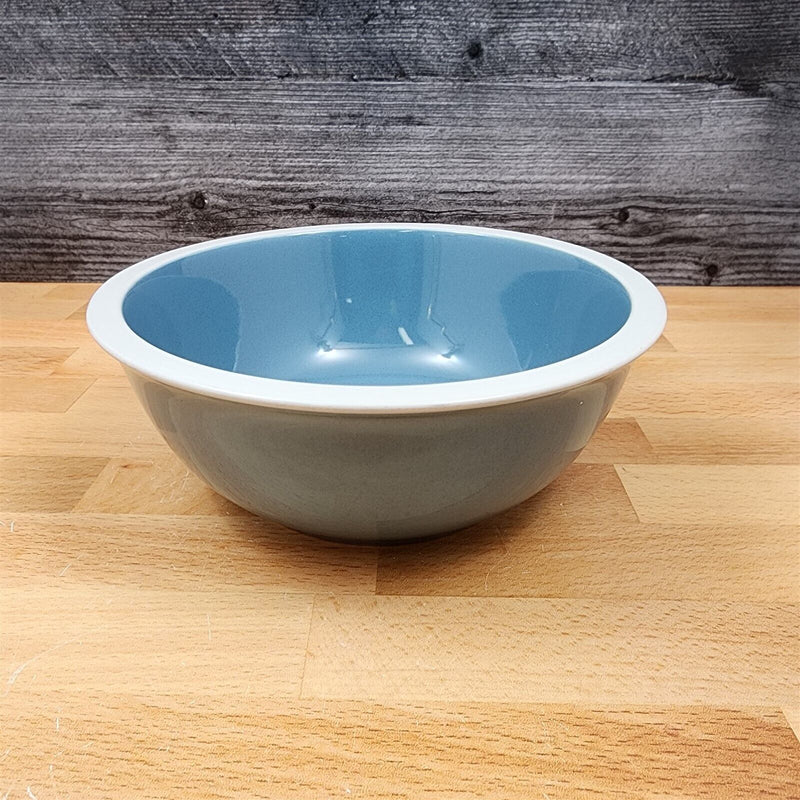 Load image into Gallery viewer, Mainstays Blue Set of 4 Cereal Soup Coupe Bowl 7" 17cm with White Trim
