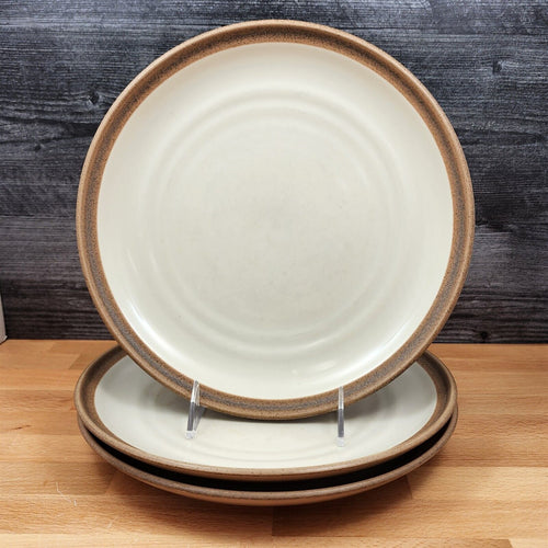 Noritake Madera Ivory Set of 3 Dinner Plate 8474 Stoneware Dinnerware 10 3/8 in.