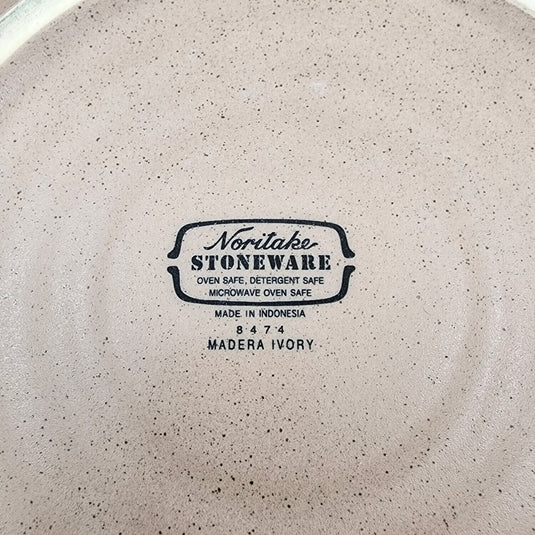Noritake Madera Ivory Set of 3 Dinner Plate 8474 Stoneware Dinnerware 10 3/8 in.