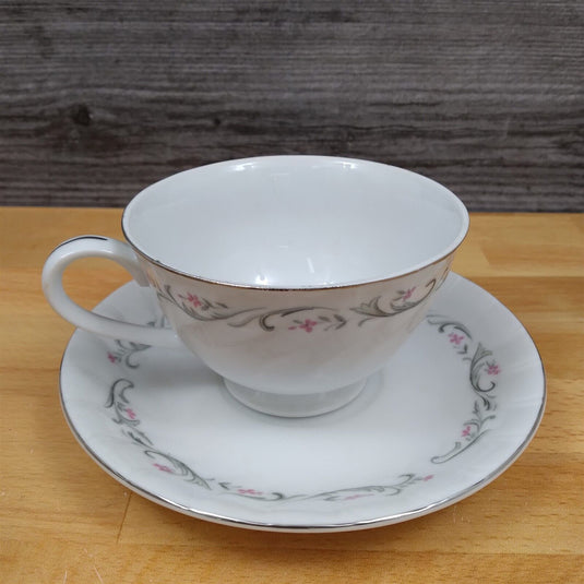 Royal Swirl Saucer & Tea Cup Ceramic Dinnerware Fine China of Japan Coffee Mug