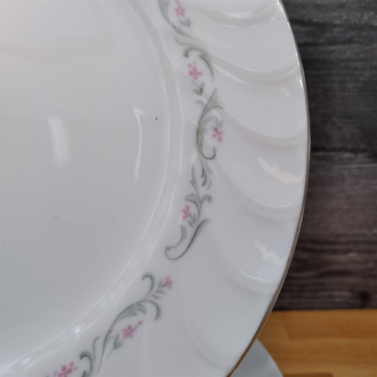 Royal Swirl Dinner Plate Set of 2 10" Floral Ceramic by Fine China of Japan