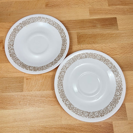 Corelle Corning Woodland Brown Set of 2 Saucer Plate 6