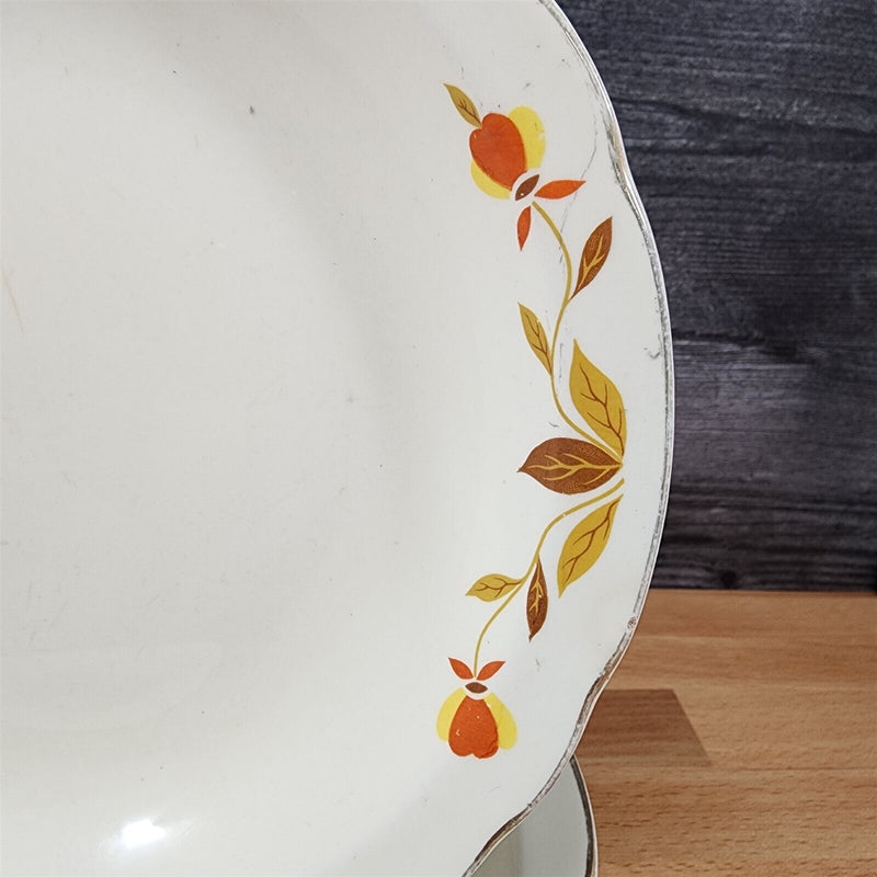 Load image into Gallery viewer, Hall Autumn Leaf Set of 4 Soup Coupe Bowl USA Dinnerware Tableware 8.5"
