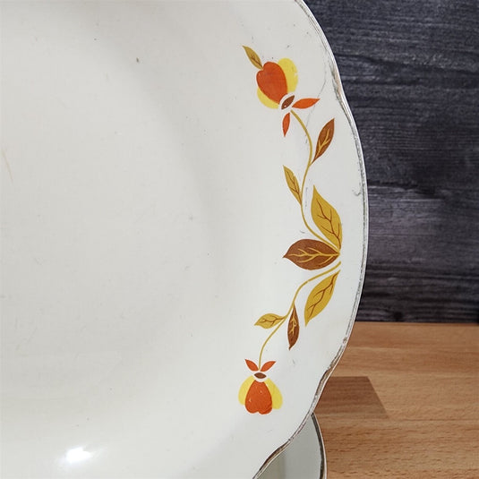 Hall Autumn Leaf Set of 4 Soup Coupe Bowl USA Dinnerware Tableware 8.5"