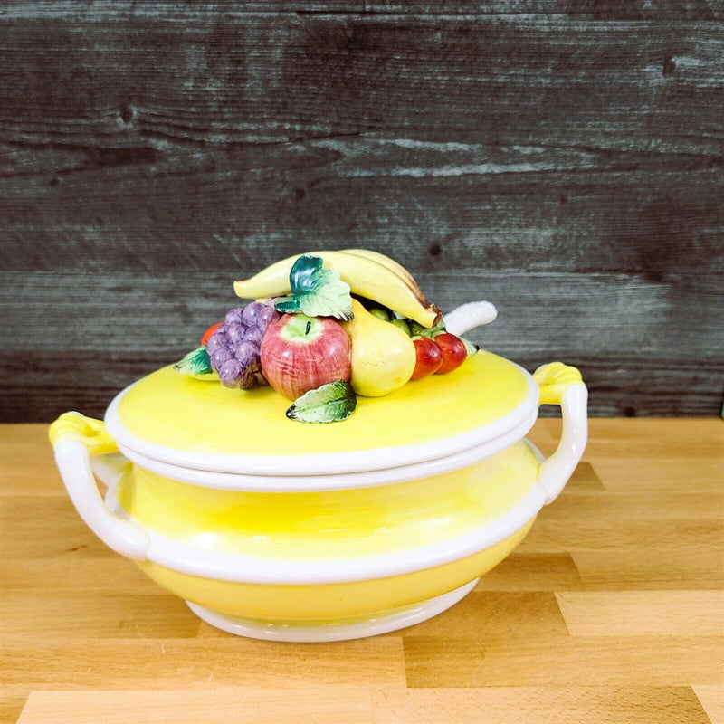 Load image into Gallery viewer, Tureen Arnart Harvest Collection Fruit Design with Lid and Ladle Made in Japan
