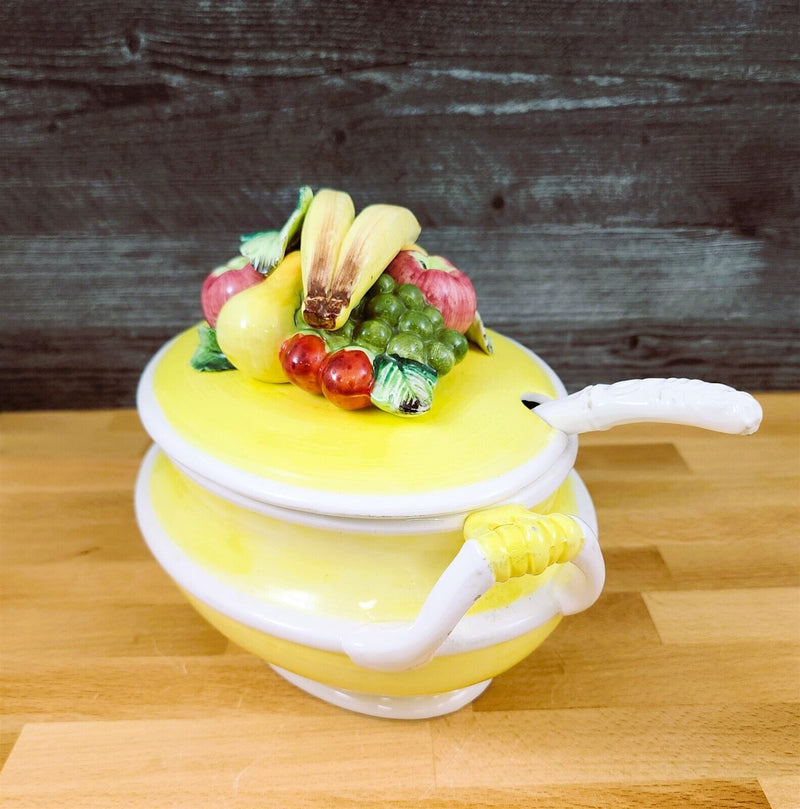 Load image into Gallery viewer, Tureen Arnart Harvest Collection Fruit Design with Lid and Ladle Made in Japan
