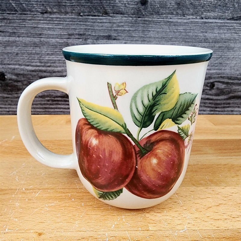 Load image into Gallery viewer, China Pearl Casuals Apples 2 Coffee Mug Set 3 3/4 Tea Cup&quot;
