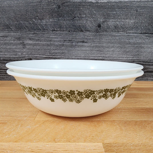 Corelle Corning Spring Blossom Set of 2 Cereal Soup Bowl 6 1/4" 16 cm Floral Rim