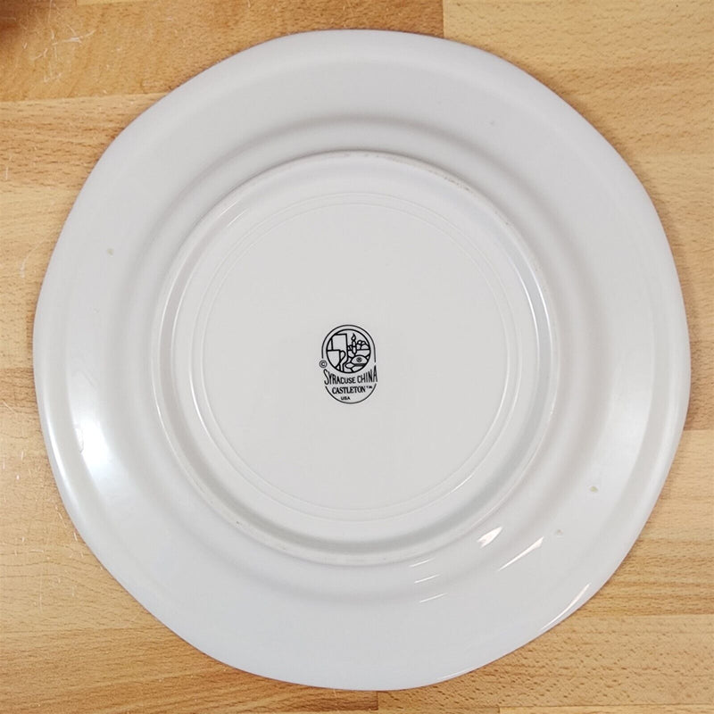 Load image into Gallery viewer, Syracuse Castleton White 4 Dinner Plate Set Japan Dinnerware Tableware 9 3/4&quot;
