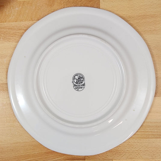 Syracuse Castleton White 4 Dinner Plate Set Japan Dinnerware Tableware 9 3/4"