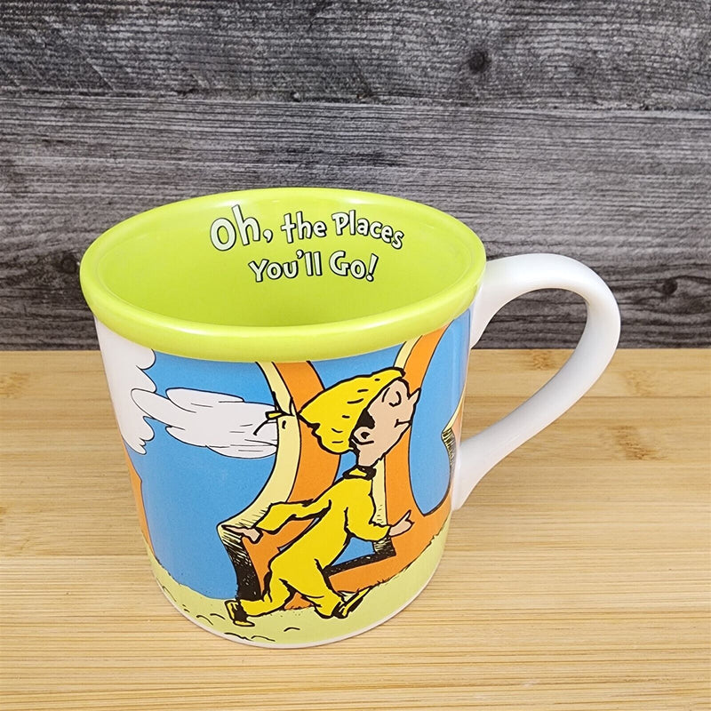 Load image into Gallery viewer, Dr. Seuss Coffee Mug Ceramic Tea Cup Oh The Places You&#39;ll Go 14 oz
