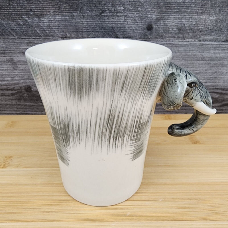 Load image into Gallery viewer, Elephant Head Coffee Mug by Pier 1 Imports Ceramic Cup 12oz
