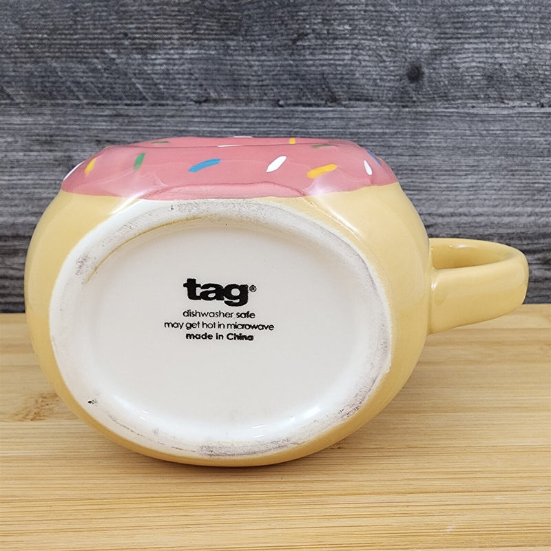 Load image into Gallery viewer, Tag Donut Coffee Mug With Sprinkles Ceramic Tea Cup
