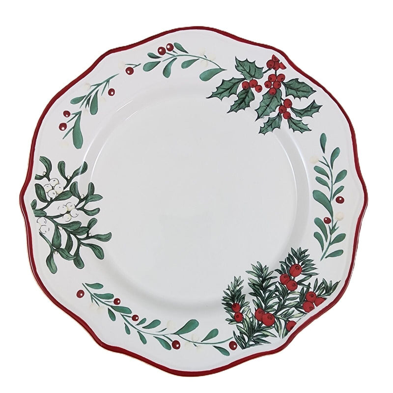 Load image into Gallery viewer, Better Homes &amp; Gardens Winter Forest 4 Dinner Plates Heritage Collection Berries
