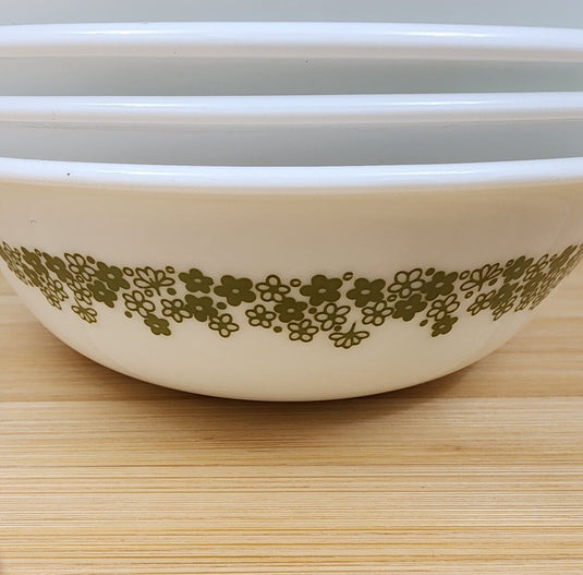 Corelle Corning Spring Blossom Set of 3 Cereal Soup Bowl 6 1/4" 16 cm Floral Rim