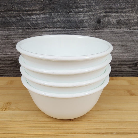 Corelle Corning White Vitrelle Set of 4 Cereal Soup Bowl 5" 12 cm