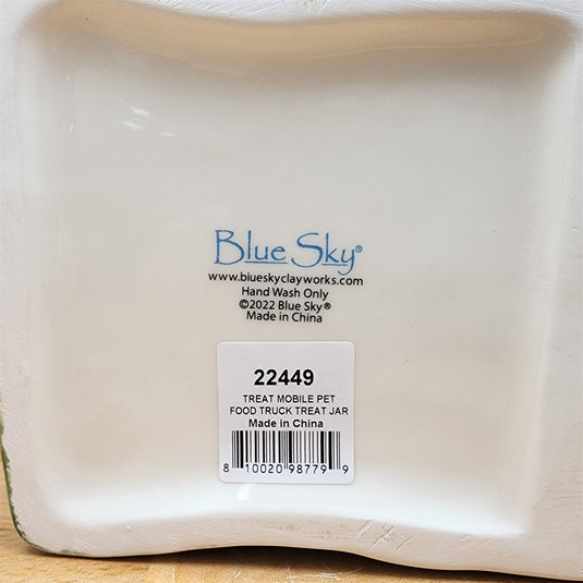 Mobile Treat Pet Food Truck Cookie Canister Jar by Blue Sky & Heather Goldminc