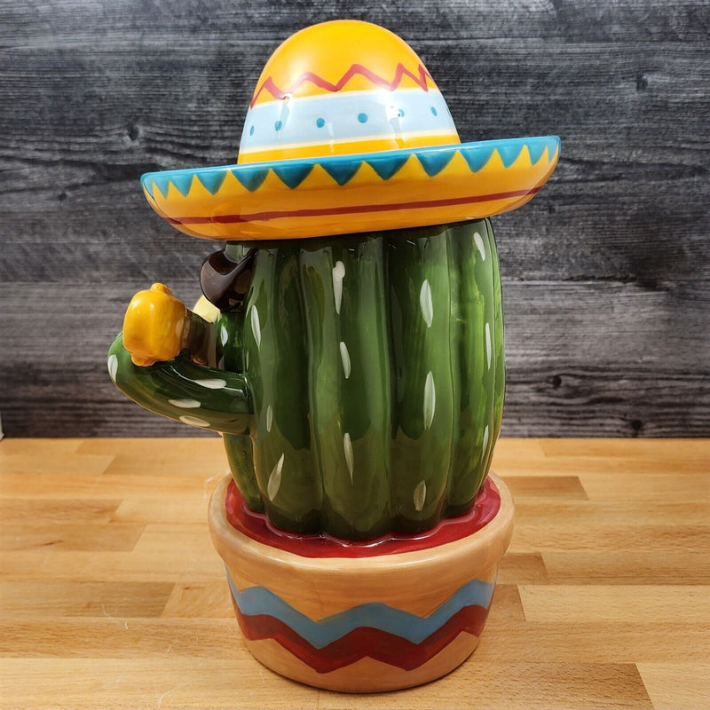 Load image into Gallery viewer, Marichi Cactus Cookie Candy Treat Jar Canister Figurine by Blue Sky
