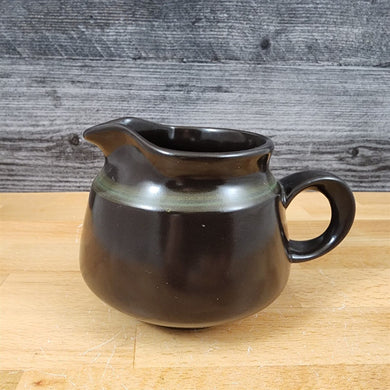Franciscan Madeira Brown Creamer Pitcher Made in USA TV Stamp Olive Green Vtg
