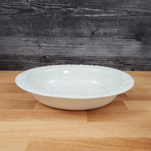 Wedgwood Cream Color on Cream Oval Vegetabble Bowl 9