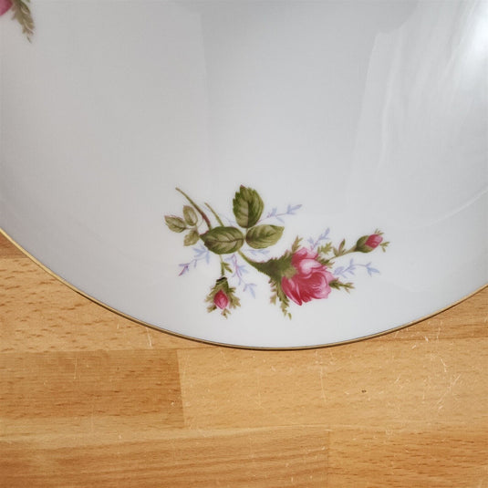 Moss Rose Salad Plate Pink Flowers Gold Trim 7.5" (19cm) Sango Japan