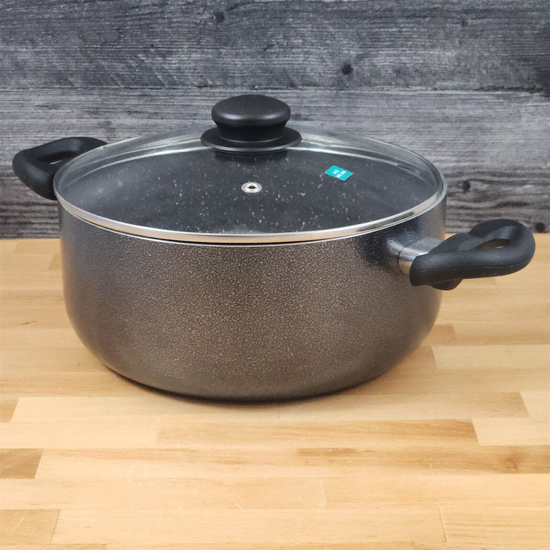 Load image into Gallery viewer, Oster Dutch Oven With Nonstick Interior Glass With Lid And Handles Aluminum 5 qt
