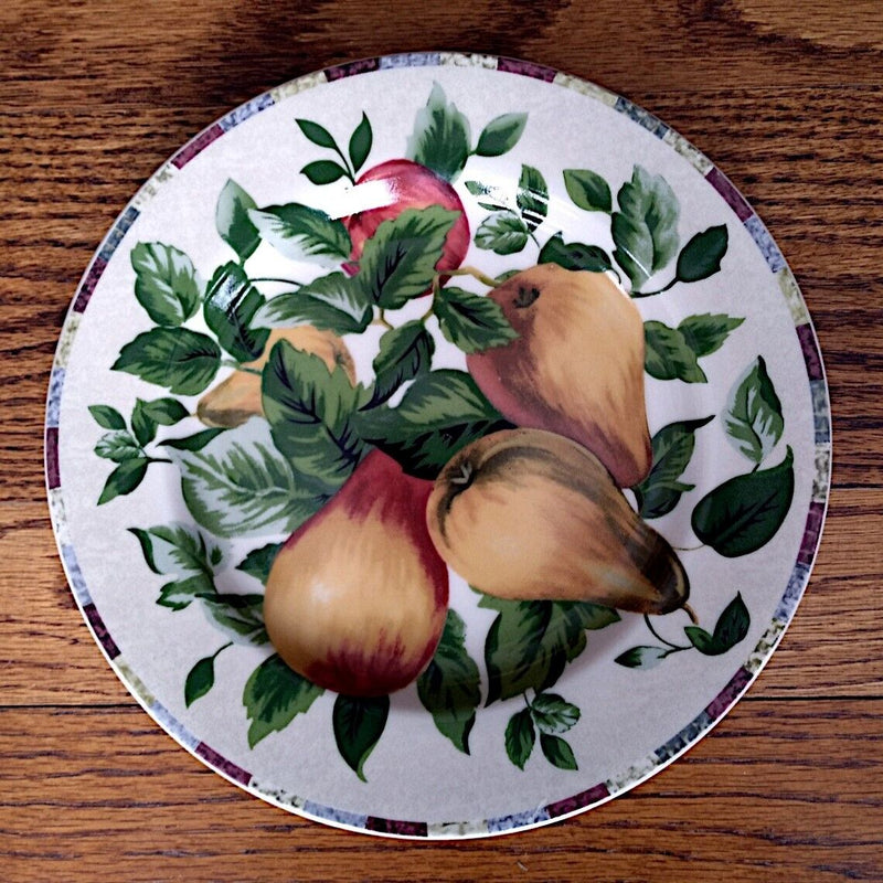 Load image into Gallery viewer, Sakura by Oneida Sonoma Pears Salad Plate Stoneware Accent Dinnerware
