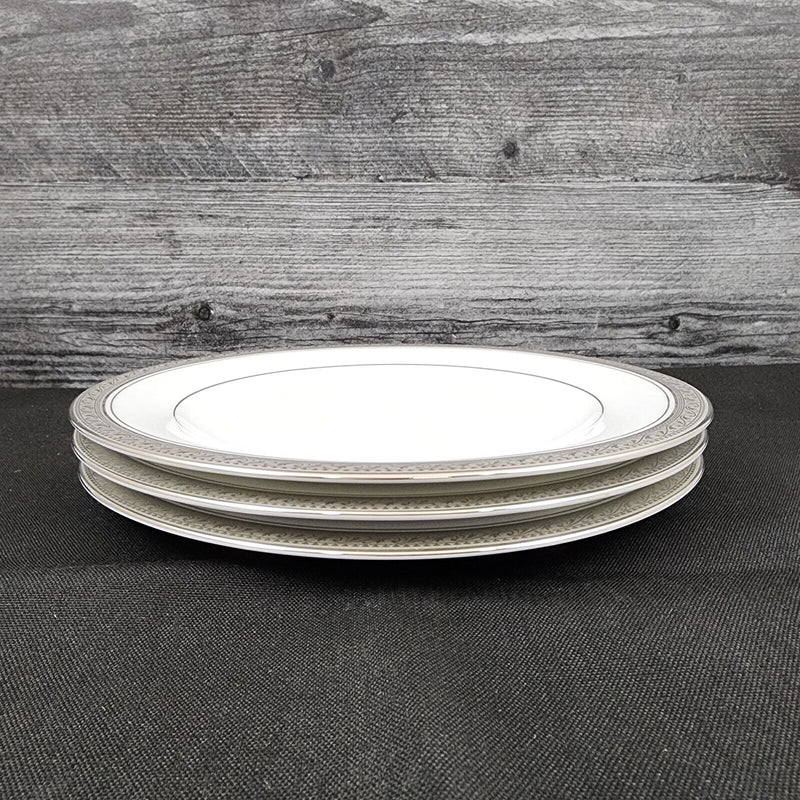 Load image into Gallery viewer, Noritake Legendary Crestwood Platinum Set of 3 Bread &amp; Butter 6.25&quot; Plates 4166
