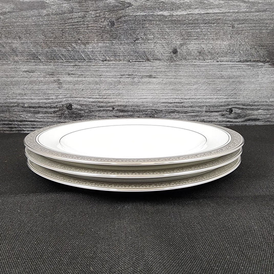 Noritake Legendary Crestwood Platinum Set of 3 Bread & Butter 6.25" Plates 4166