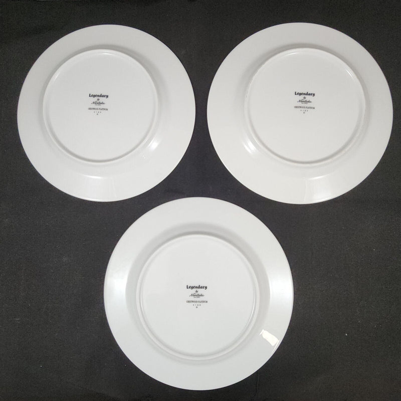 Load image into Gallery viewer, Noritake Legendary Crestwood Platinum Set of 3 Bread &amp; Butter 6.25&quot; Plates 4166
