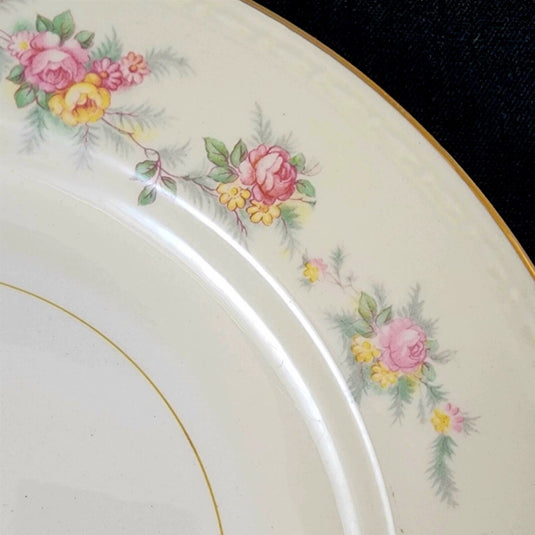 Homer Laughlin Countess Luncheon Plate 9" Set of 3 Georgian Eggshell F49N5