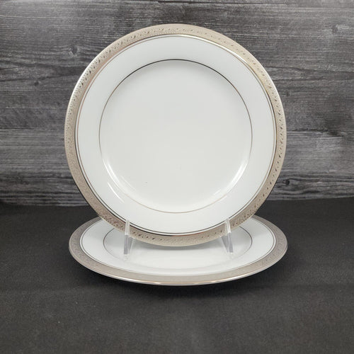 Noritake Legendary Crestwood Platinum Set of 2 Salad Plate 8.5