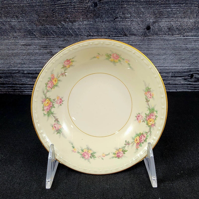 Load image into Gallery viewer, Homer Laughlin Countess Fruit Sauce Bowl 5 3/8&quot; Set of 2 Georgian Eggshell F49N5
