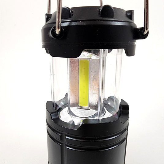 24 LED Lantern Lamp Light Collapsible Black For Tent Camping Outdoor Hiking