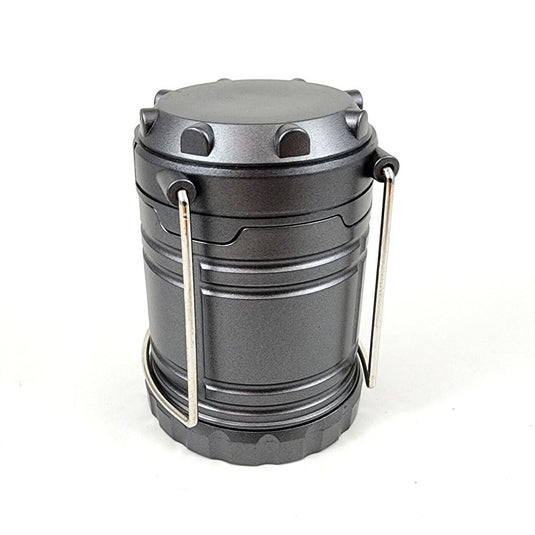 24 LED Lantern Lamp Light Collapsible Gray For Tent Camping Outdoor Hiking