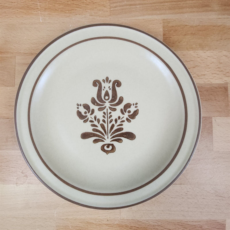 Load image into Gallery viewer, Pfaltzgraff Village Salad plate Small 6 3/4” Set of 3 Tan Brown Castle Mark
