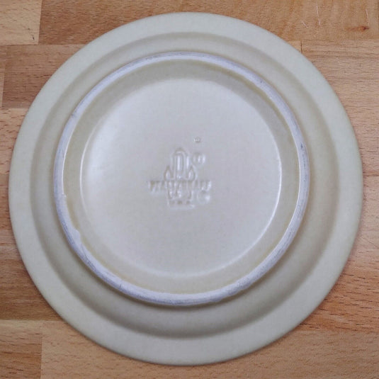 Pfaltzgraff Village Salad plate Small 6 3/4” Set of 3 Tan Brown Castle Mark