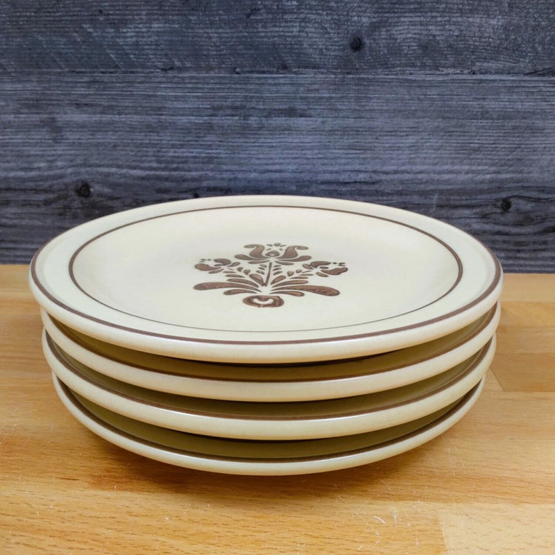 Load image into Gallery viewer, Pfaltzgraff Village Dinner Plate 10” Set of 4 Tan Brown Without Castle Mark
