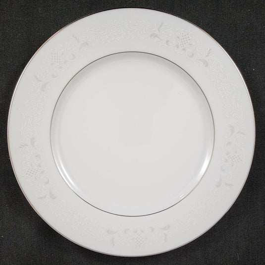 Sango Florence Dinner Plate 10 5/8" Set of 2 Gray Scrolls Japan 3646 Dishware