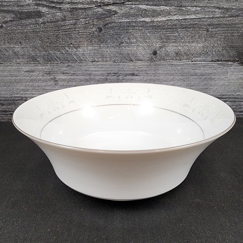 Load image into Gallery viewer, Sango Florence Vegetable Round 9&quot; Bowl Serving Gray Scrolls Japan 3646 Dishware
