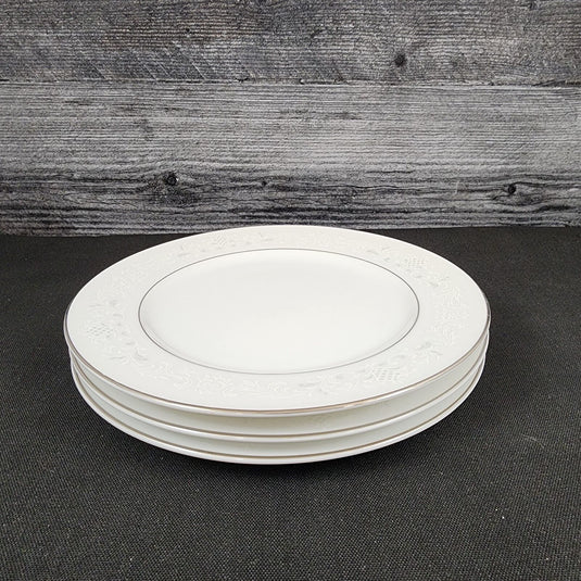 Sango Florence Bread & Butter Plate 3 Set 6.5" Gray Scrolls Japan 3646 Dishware