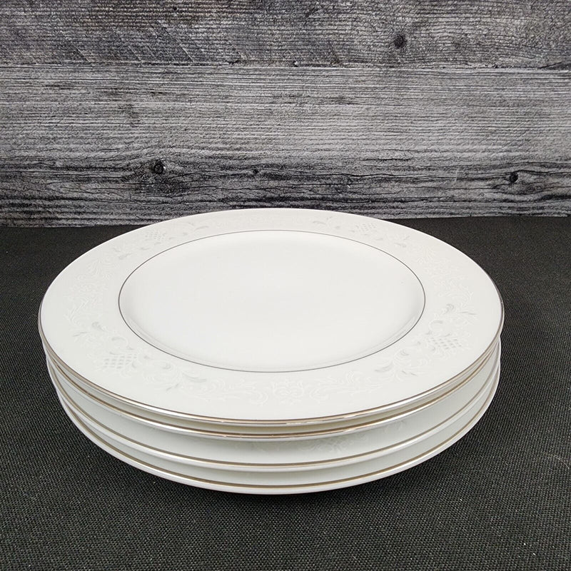 Load image into Gallery viewer, Sango Florence Bread &amp; Butter Plate 4 Set 6.5&quot; Gray Scrolls Japan 3646 Dishware
