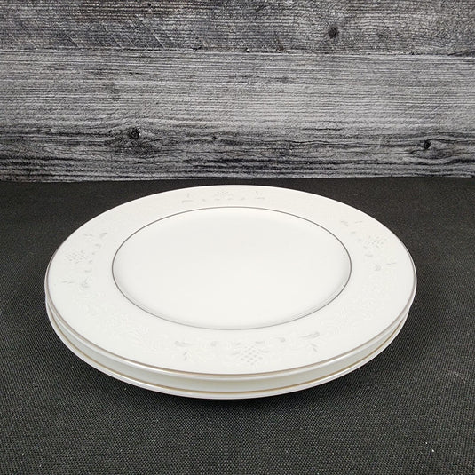 Sango Florence Salad Plate Set of 2 Gray Scrolls Japan 3646 Dishware 7 3/4"